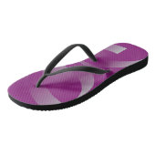 Magenta-linten Teenslippers (Schuin)