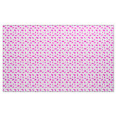 Magenta Lotus Flower Pattern met Grey Net Stof (Yard (91,4 cm))