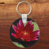 Magenta Lotus Waterlily Sleutelhanger (Voorkant)
