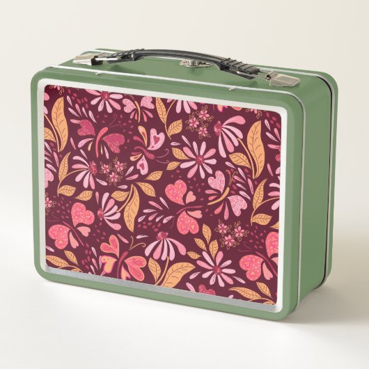 Magenta Love & Butterflies_02 Valentijn Lunch Box (Achterkant)