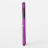 Magenta Lovebird Floral Vine iPhone Case (Achterkant/links)