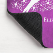 Magenta Lovevogels Floral Vine Muismat (Hoek)