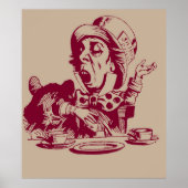 Magenta Mad Hatter Poster (Voorkant)