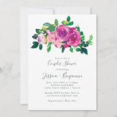 Magenta (Magenta)-pluis voor paren met moderne Wat Kaart (Voorkant)