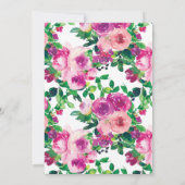 Magenta (Magenta)-pluis voor paren met moderne Wat Kaart (Achterkant)