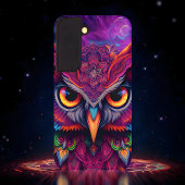 Magenta Magic Owl Samsung Galaxy Hoesje