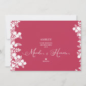 Magenta Maid of Honor proposal Botanical Lijst (Voorkant)