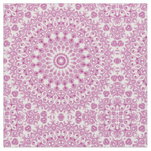 Magenta Mandala Geometrisch Patroon Stof