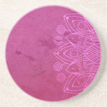 Magenta Mandala Zen Rustic Body Mind Spirit Stone