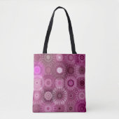 Magenta Mandala's Abstract Sierpatroon Tote Bag (Voorkant)