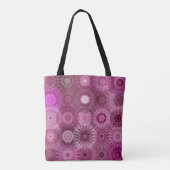 Magenta Mandala's Abstract Sierpatroon Tote Bag (Achterkant)