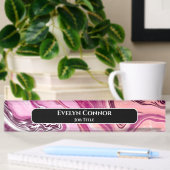 Magenta Marble Classy Modern - Gepersonaliseerd Naambordje