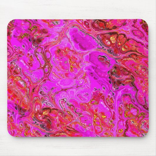 Magenta Marble Swirl Muismat (Voorkant)