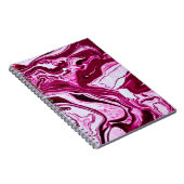 Magenta marble texture notitieboek (Rechterzijde)