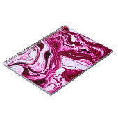 Magenta marble texture notitieboek (Linkerzijde)
