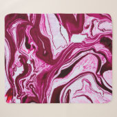 Magenta marble texture sherpa deken (Voorkant (horizontaal))