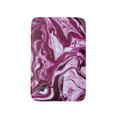 Magenta marmeren textuur: Abstracte vloeibare kuns Badmat (Voorkant Verticaal)