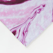 Magenta marmeren textuur: Abstracte vloeibare kuns Fleece Deken (Hoek)