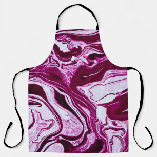 Magenta marmeren textuur: Abstracte vloeibare kuns Schort