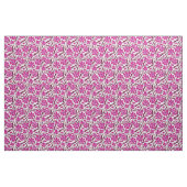 Magenta Mid Century Modern Floral Pattern Stof (Fat Quarter)
