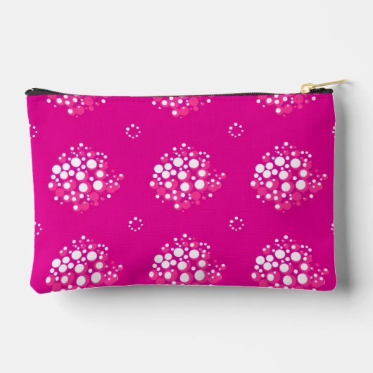 Magenta Minimaal Stippenpatroon Ontwerp Etui (Achterkant)