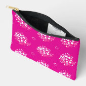 Magenta Minimaal Stippenpatroon Ontwerp Etui (Open)