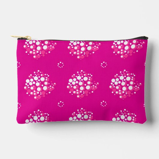 Magenta Minimaal Stippenpatroon Ontwerp Etui (Voorkant)