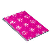 Magenta Minimal Dot Pattern Design Notitieboek (Rechterzijde)