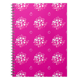 Magenta Minimal Dot Pattern Design Notitieboek
