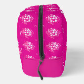 Magenta Minimal Dot Pattern Design Toilettasje (Rechts)