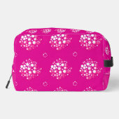 Magenta Minimal Dot Pattern Design Toilettasje (Achterkant)