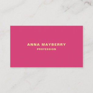 Magenta minimalistisch visitekaartje