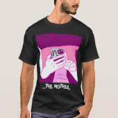 Magenta Mint White T-Shirt van de Moeder's Mobile  (Voorkant)