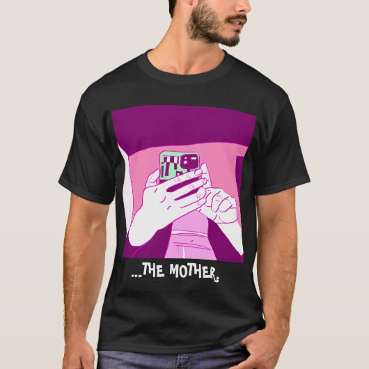 Magenta Mint White T-Shirt van de Moeder's Mobile (Voorkant)