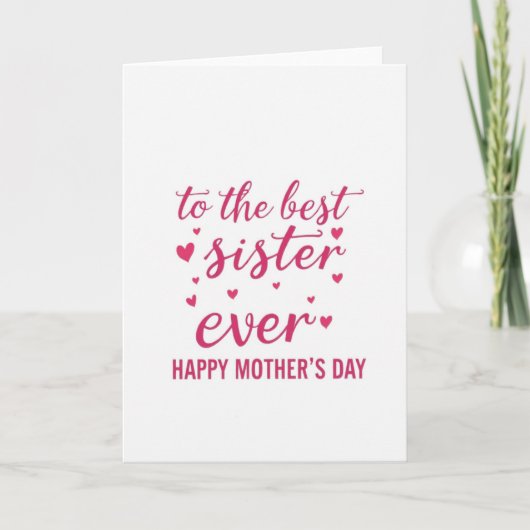 Magenta Moederdag Liefde Kaart (Voorkant)
