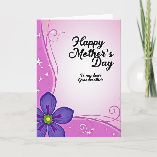Magenta Moederdag Sterkaart Kaart (Voorkant)