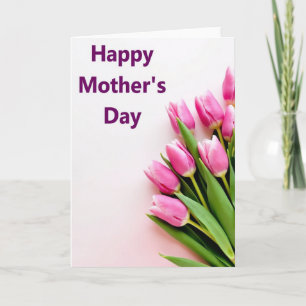 Magenta Moederdag wenskaart Kaart