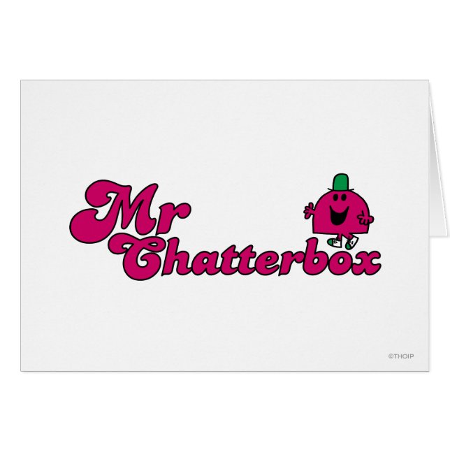 Magenta Mr Chatterbox Logo (Voorkant Horizontaal)