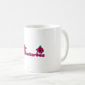 Magenta Mr Chatterbox Logo Koffiemok (Voorkant rechts)