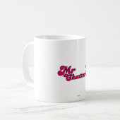 Magenta Mr Chatterbox Logo Koffiemok (Voorkant links)