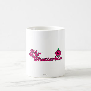 Magenta Mr Chatterbox Logo Koffiemok