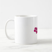 Magenta Mr Chatterbox Logo Koffiemok (Links)