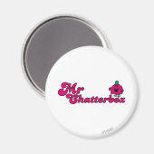 Magenta Mr Chatterbox Logo Magneet (Voorkant / Achterkant)