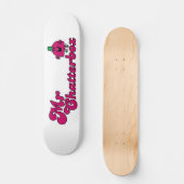 Magenta Mr Chatterbox Logo Persoonlijk Skateboard (Voorkant)