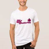 Magenta Mr Chatterbox Logo Tri-Blend Shirt (Voorkant)