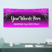 Magenta Ombre Light Strings Voeg je eigen tekst to Spandoek (Beurs)