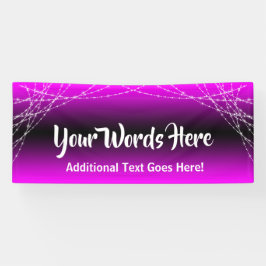 Magenta Ombre Light Strings Voeg je eigen tekst to Spandoek