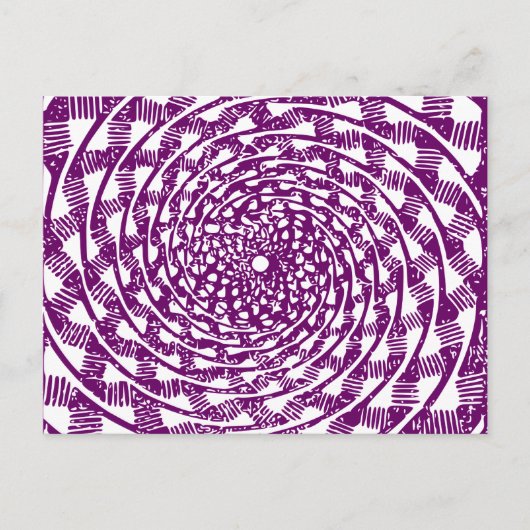 Magenta optische illusie briefkaart (Voorkant)