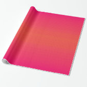 Magenta Oranje omlooppapier Cadeaupapier (Uitgerold)