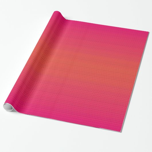 Magenta Oranje omlooppapier Cadeaupapier (Uitgerold)